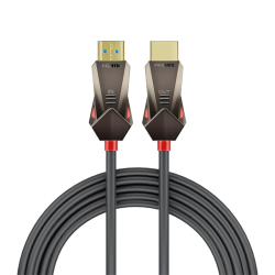 Promate HDMI 2.0 Cable, 4K@60Hz HDMI to HDMI Unidirectional Cable, 3D Video Support, 18Gbps Bandwidth, Ethernet, 20M Fiber Optic Cable and Gold-Plated Connectors for Laptops, Monitors, ProLink4K60-20M